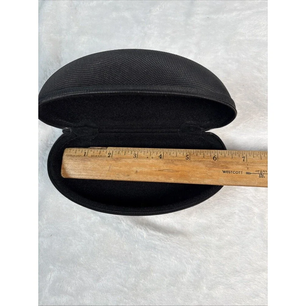Oakley Hard Sunglasses Case W/Zipper Black w/ Grey Logo Eyewear Protector